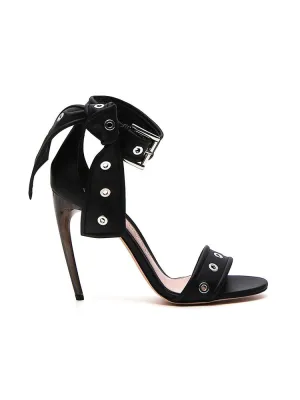 Alexander McQueen Horn Eyelet Studded Sandals