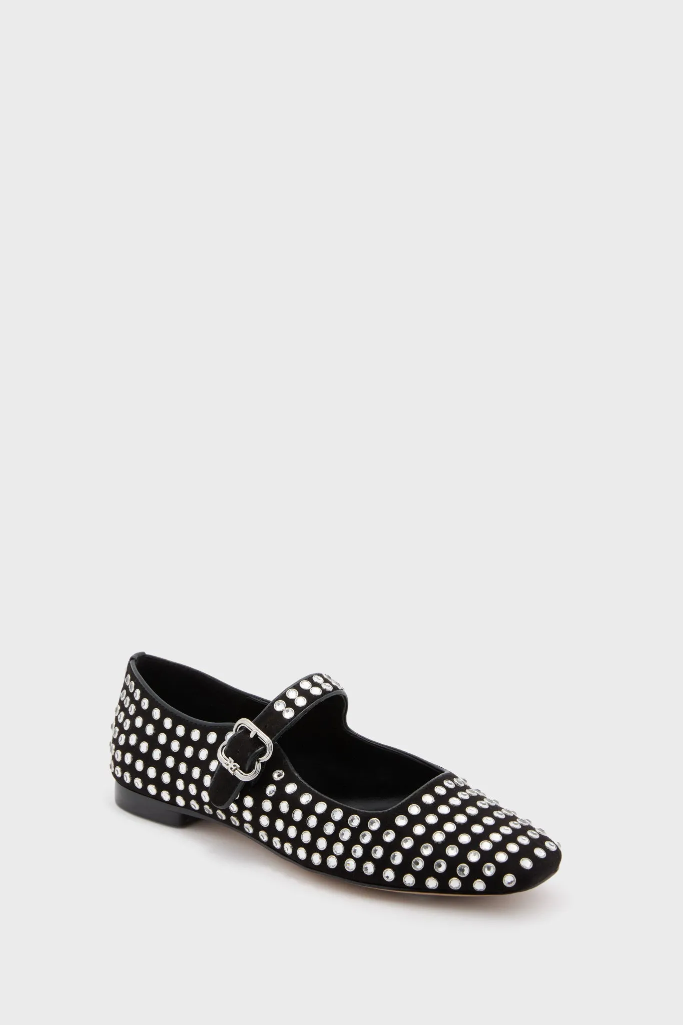 Black Michaela Gem Flats