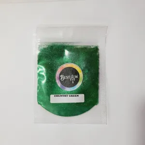 Country Green Shimmer Glitter - 20gms