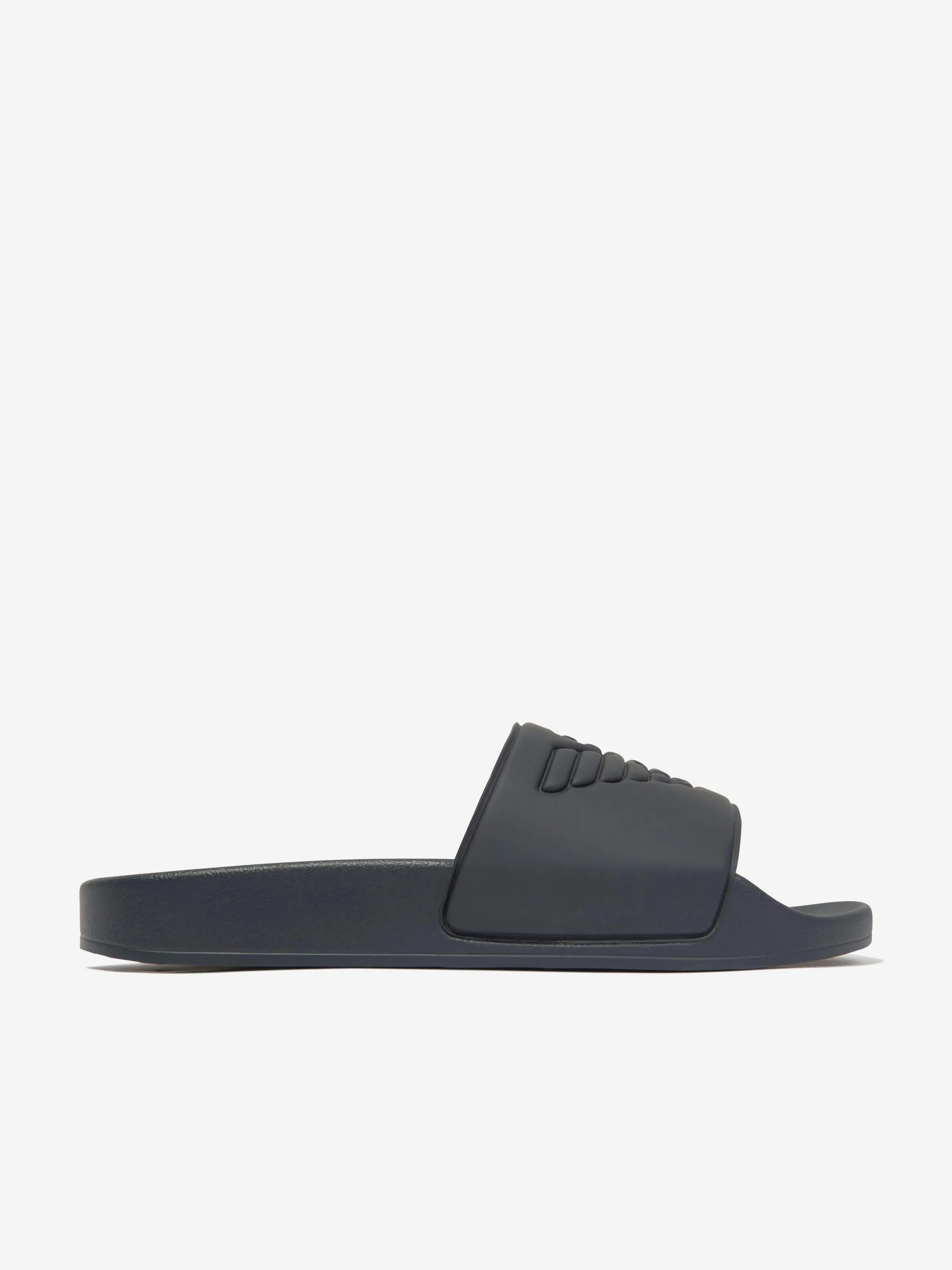 Emporio Armani Boys Logo Sliders in Navy