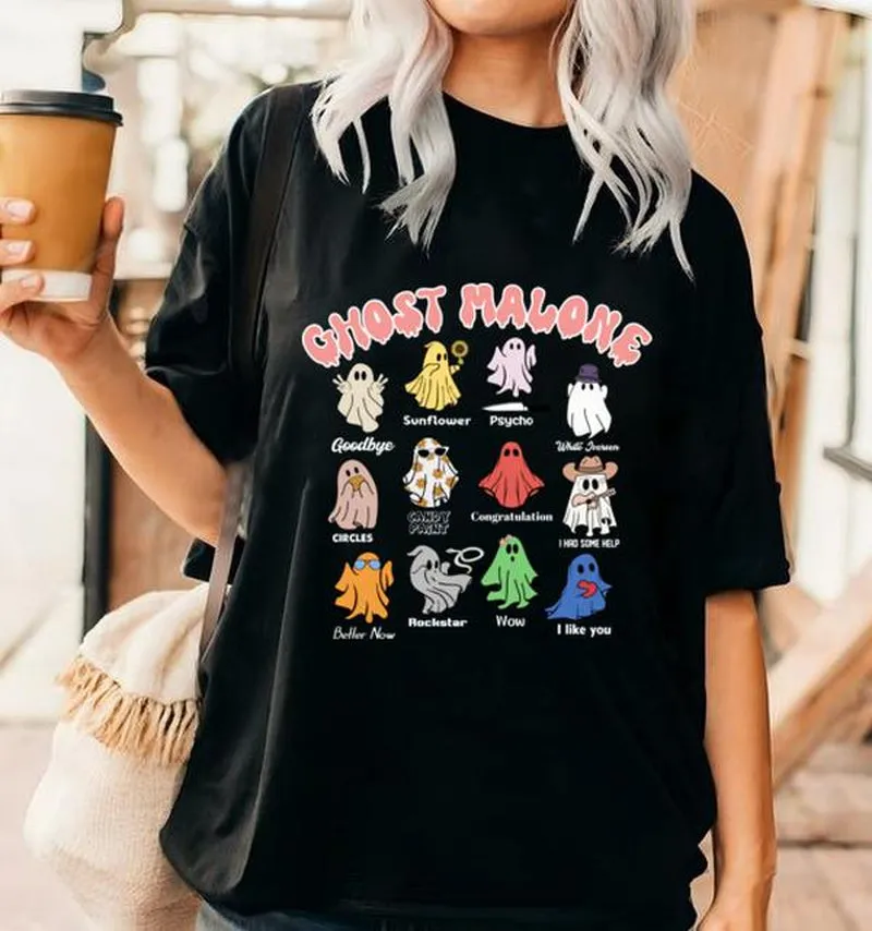 Ghost Malone Halloween Shirt, Posty Album Shirt, Posty Tour 2024 Shirt, F1-Trillion Album Shirt, Gift for Halloween