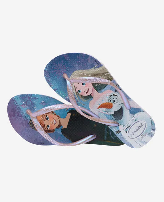 HAVAIANAS KIDS SLIM FROZEN - QUIET LILAC.LILAC MOONLIGHT GLITTER
