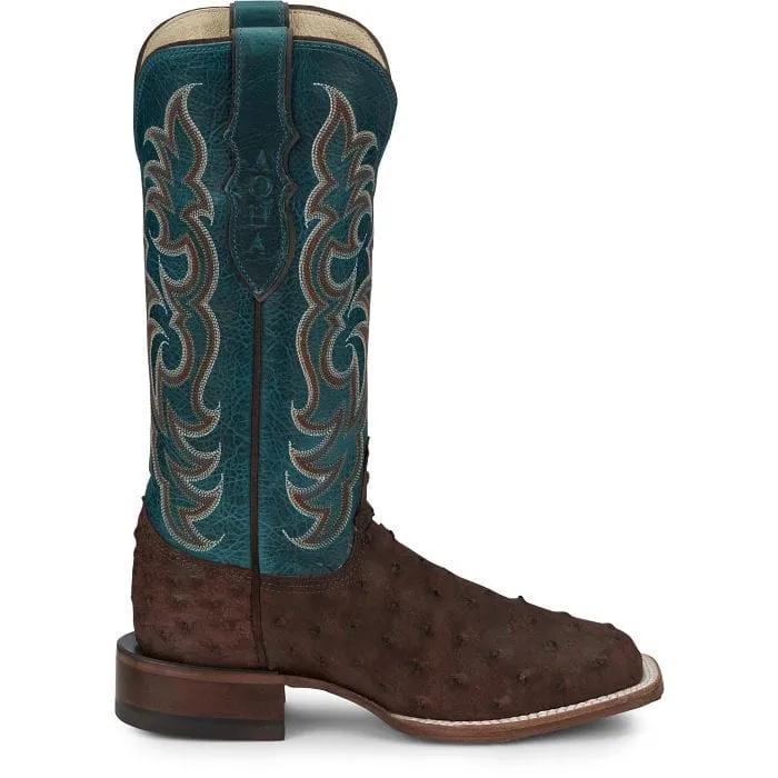 Justin Women's Cowgal Wild Cigar Brown Square Toe Western Boot AQ8651