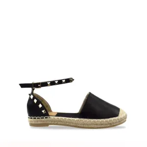 KAMILA Ankle Strap Studded Espadrille