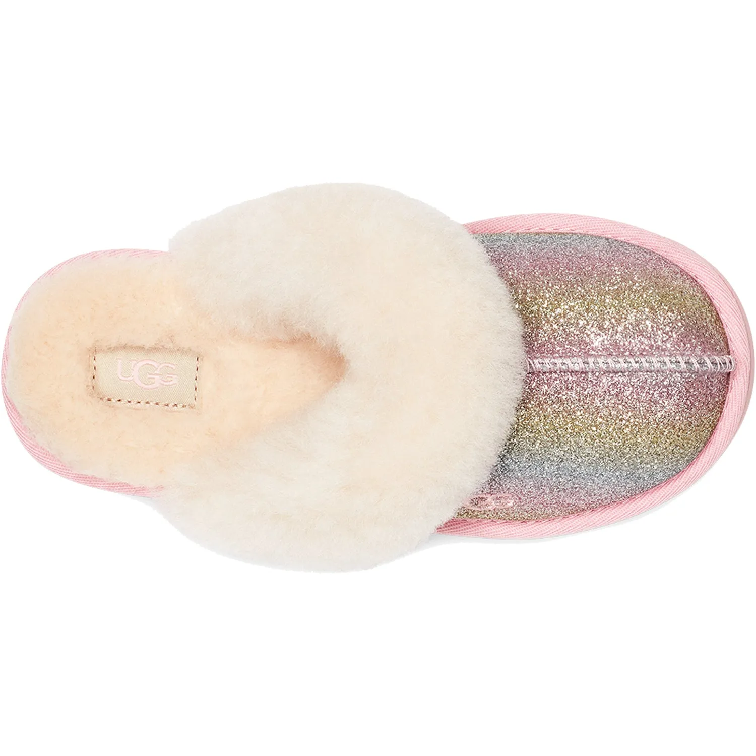 Kids' UGG Cozy II Glitter Metallic Rainbow
