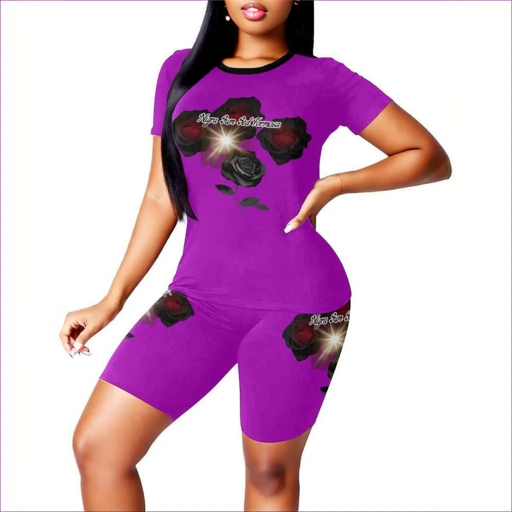 Nigra Sum Sed Formosa Womens Yoga Short Set - 8 colors