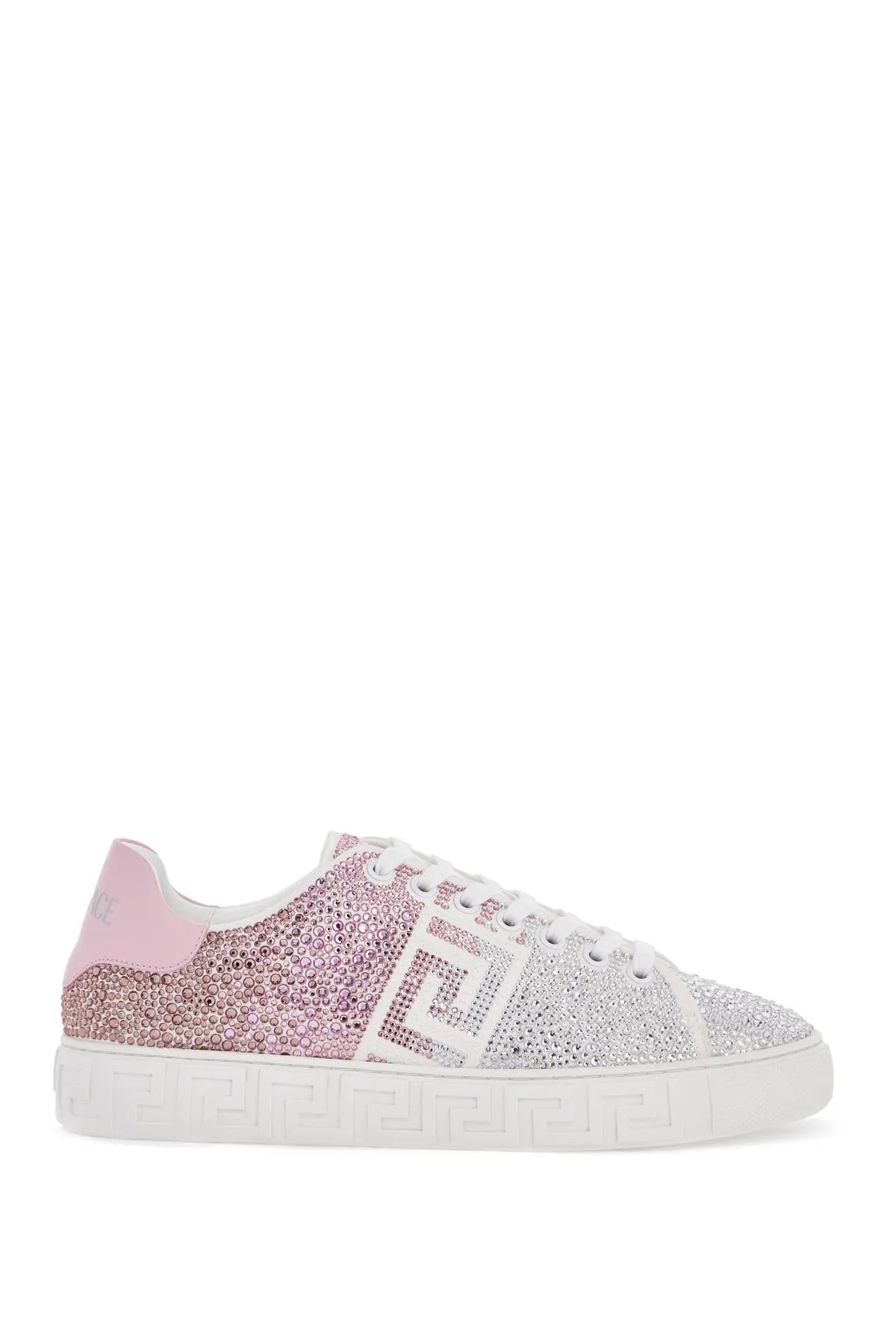 "greca sneakers with gradient 1013568 1A13090 WHITE PASTEL PINK