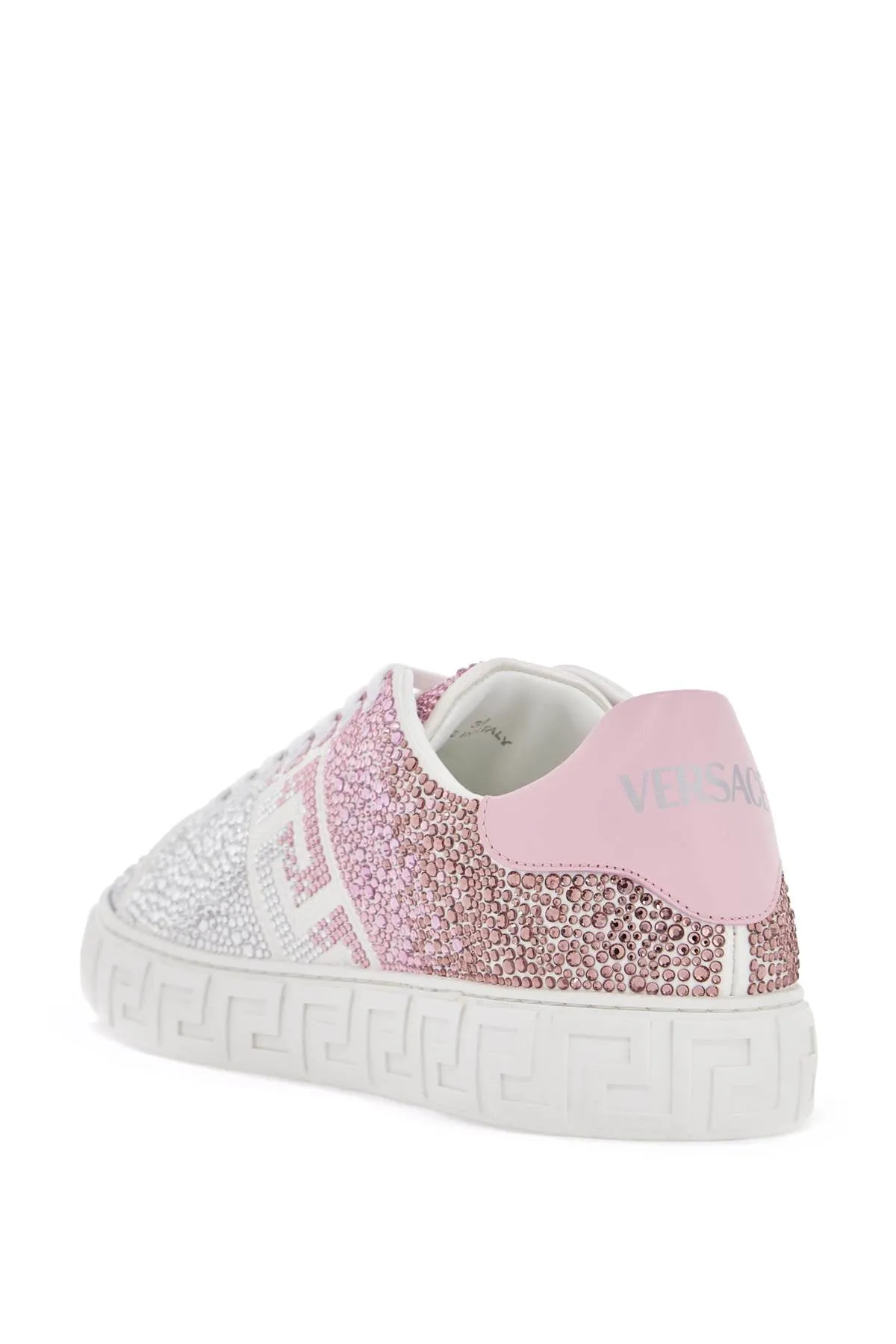 "greca sneakers with gradient 1013568 1A13090 WHITE PASTEL PINK