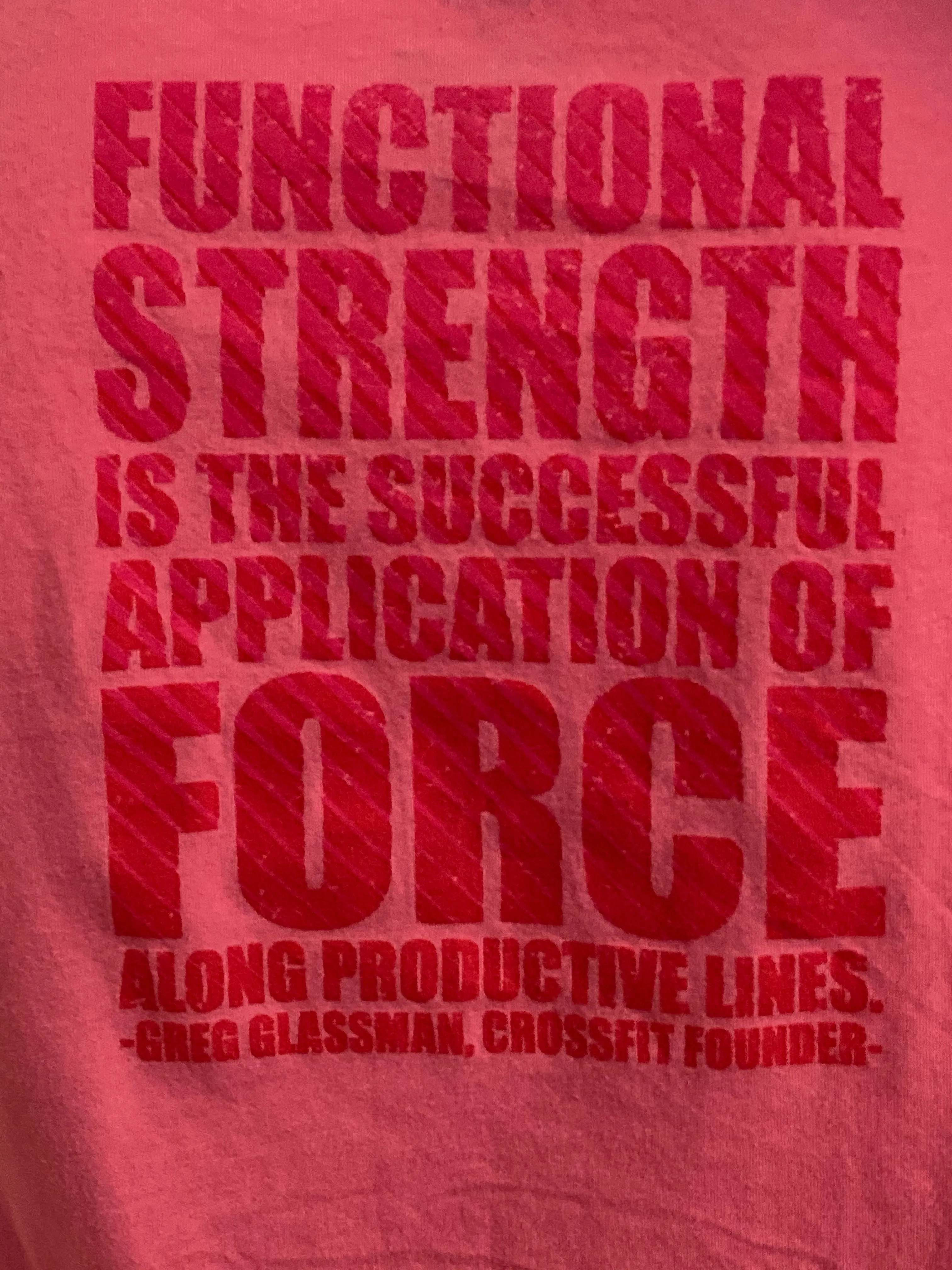 REEBOK "CROSSFIT" Graphic Print Adult XL Extra Large Xtra Large Pink T-Shirt Tee Shirt